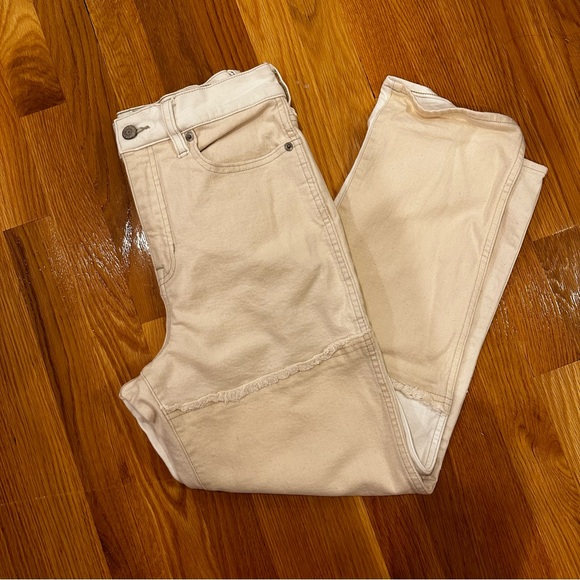 JCREW High-rise classic straight-leg jean with patches - Picture 2 of 6